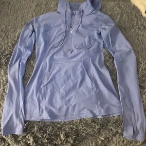 Lululemon sleek performance 1/2 zip hood pullover